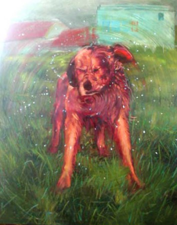  perro       oleo tela        150x 100cm       1996